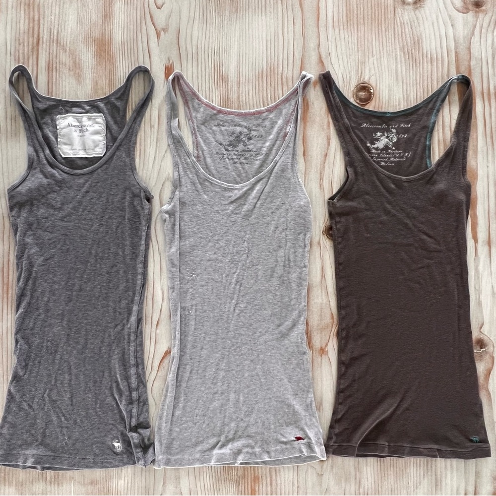 Abercrombie and Fitch, Essentials Layering Tank Top Bundle - Medium